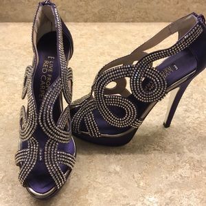 Gorgeous Purple Sparkly Heels